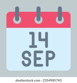 Calendario de vectores del 14 de septiembre. Calendario de vectores.
