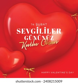 14 Şubat Sevgililer Gününüz Kutlu Olsun
Translate: Happy February 14 Valentine's Day