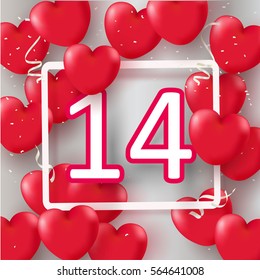 14 Valentines day vector background eps 10
