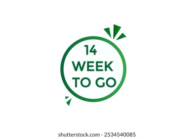 14 semana para ir, icono, stile, temporizador, cuenta regresiva, reloj, tiempo, fondo, Plantilla, 14 semana para ir cuenta regresiva, pegatina, Anuncio izquierdo, negocio, venta, Botón de la etiqueta
