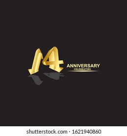 14 Year Anniversary Vector Template Design Illustration