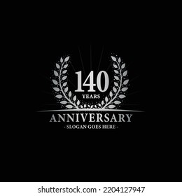 140 years anniversary logo. Vector and illustration.