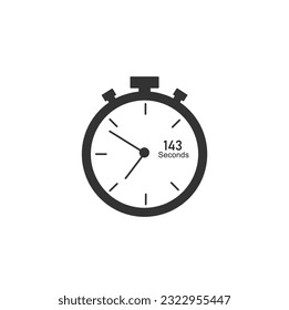 143 seconds timer Clocks, Timer 143 sec icon.