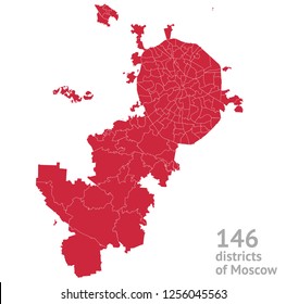 146 districts of Moscow city