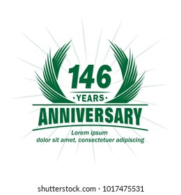 146 years vector and illustration template.