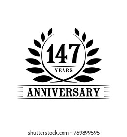 147 years anniversary logo template.