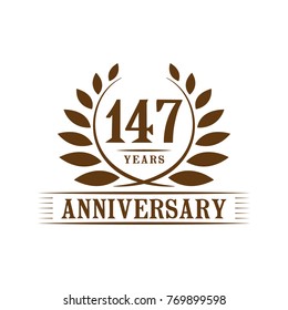 147 years anniversary logo template.