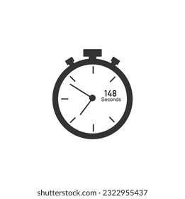 148 seconds timer Clocks, Timer 148 sec icon.