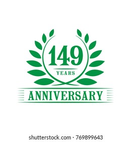 149 years anniversary logo template.