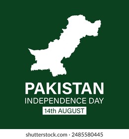 14th August Pakistan Independence Day vector design or illustration. Eps file.