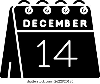 14th of December Line vector Icon Design
