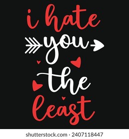 14th February happy Valentine day typography or graphics tshirt design 