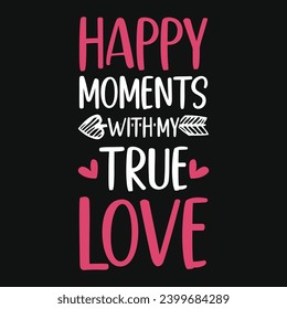 14th February happy Valentines day typography tshirt design