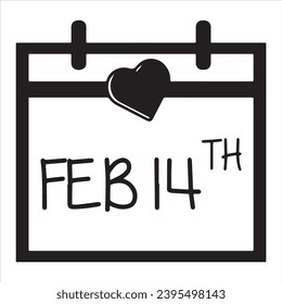 14th february logo inspirational positive quotes, motivational, typography, lettering design