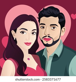 14th February Valentine Day Vector