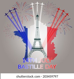 14th July Bastille Day of france