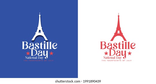 14th of July Happy Bastille day, French National Day 