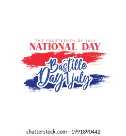 14th of July Happy Bastille day, French National Day 