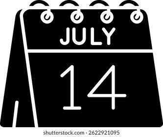 14th of July Line vector Icon Design