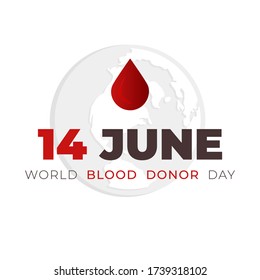 14 de Junio, Día Mundial de Donantes de Sangre Ilustración Del Diseño De Concepto De Donación De Sangre.