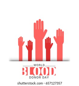 14th June,World Blood donor Day Illustration Of Blood Donation Concept Design.
