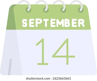 14th of September Line vector Icon Design