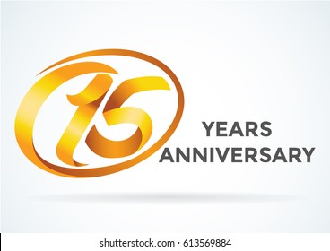 15 anniversary template design,15 years anniversary.-Vector illustration.