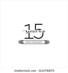 15 anniversary vector concept template design