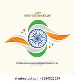 15 August Happy Independence Day Eye Concept Artwork