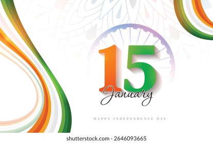 15 August Happy Independence day of india celebration. template for poster, banner, greeting card