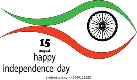 15 August Independence Day Icon Vector Image