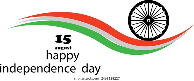 15 August Independence Day Icon Vector Image