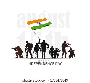 15 august. India independence day celebration background.Greeting card and poster Design. Vector illustration - Vector