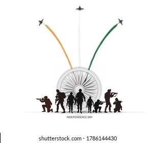 15 august. India independence day celebration background.Greeting card and poster Design. Vector illustration - Vector