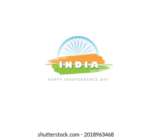 15 de agosto. Fondo de la celebración del Día de la Independencia de India. Tarjeta de saludo y cartel Diseño. Ilustración del vector - Vector