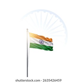 15 August Indian Happy Independence Day Celebration Poster Design Template. happy independence day India with Indian flag. abstract vector illustration design.