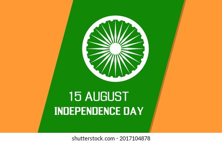 15 August Indian Independence Day Patriotic Stock Vector (Royalty Free ...