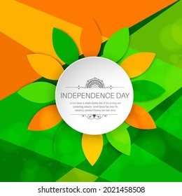 15 August. Indian independence day celebration background. Greeting card and poster Design. Vector illustration.
