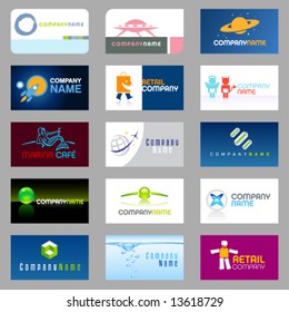 15 clean vectors, easy to edit, business cards and icon ideas.