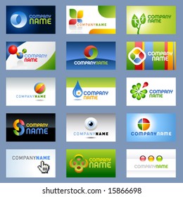 15 clean vectors, easy to edit, business cards and icon ideas.