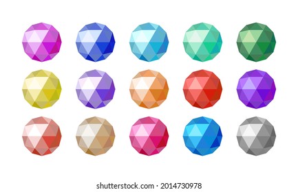 15 mini bola espejo de color