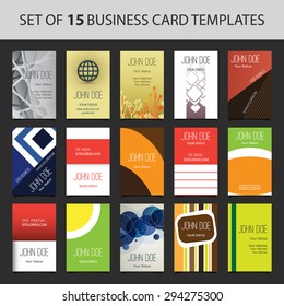 15 Colorful Vertical Business Cards