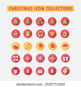 15 cute christmas icon collection 