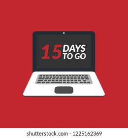 15 days to go sign