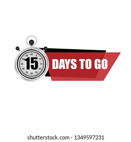 15 Days Go Sign Stock Vector (Royalty Free) 1349597231 | Shutterstock