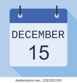Calendario del 15 de diciembre, Calendario de vectores.