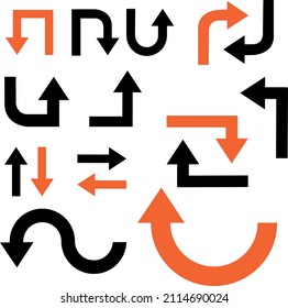 Colección de signos de flecha diferentes de 15+