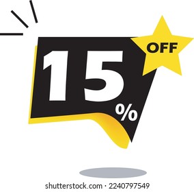 15% discount balloon offering. Fifteen percent off