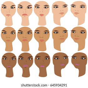 15 Faces for art work