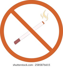 15 February 2022, Illustration vector design of no smoking sign with flat cartoon - Illustration vector design by nurdal_